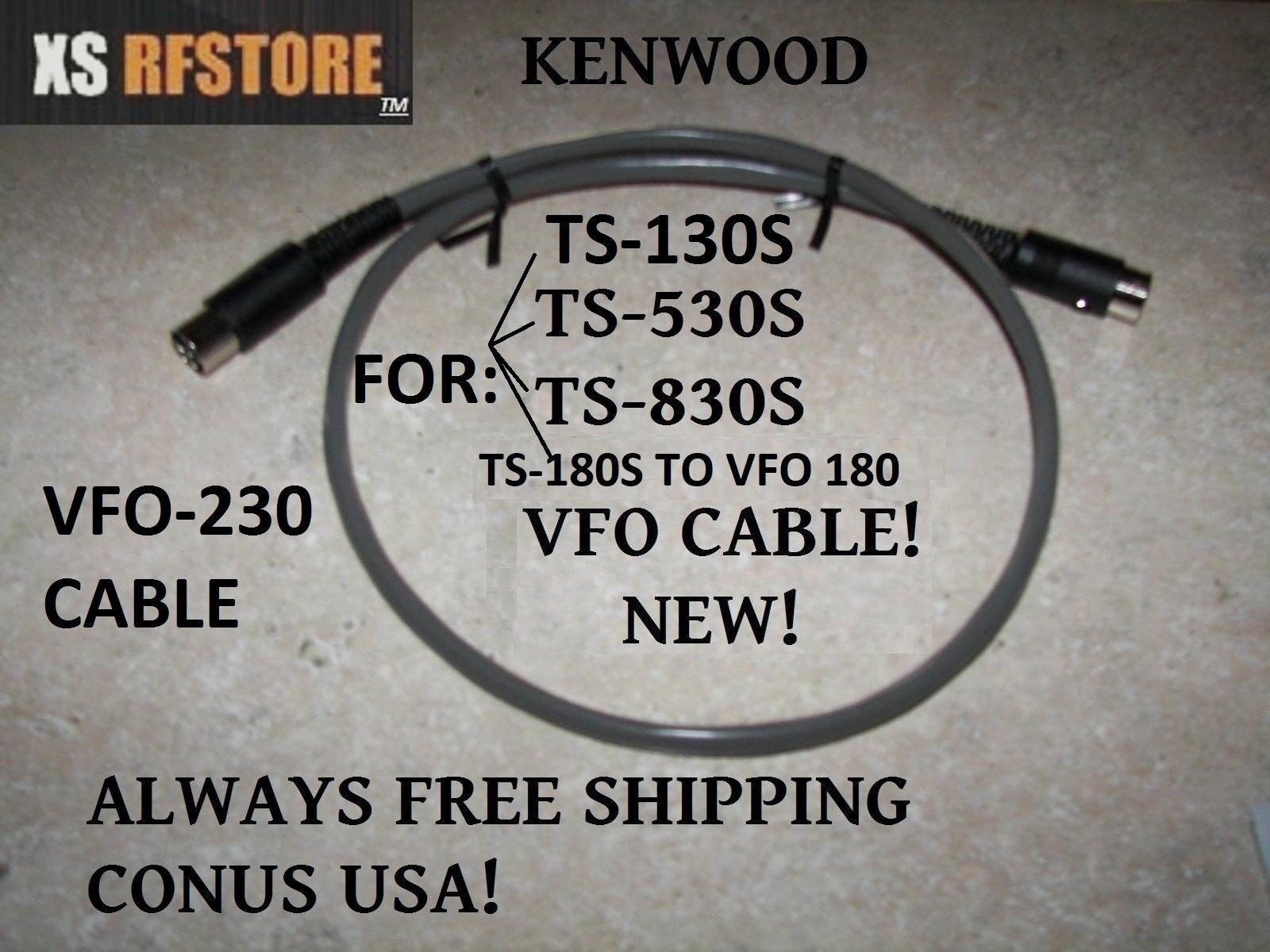 Kenwood VFO CABLE (VFO 230 130S,530S,830S),(VFO 240 530S,830S(VFO 180 TS-180S)