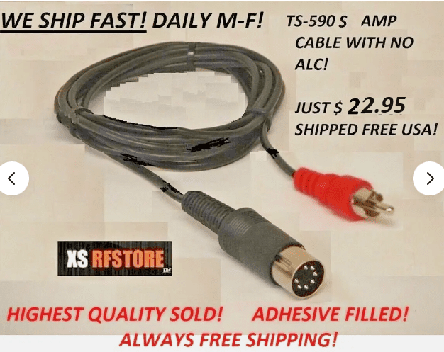 AMP CABLE FOR KENWOOD TS-590S (NON G) Only. FAST & **FREE SHIPPING!**